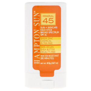 Mineral Sun Plus Skincare Face Stick SPF 45 by Hampton Sun 0.67 oz Sunscreen